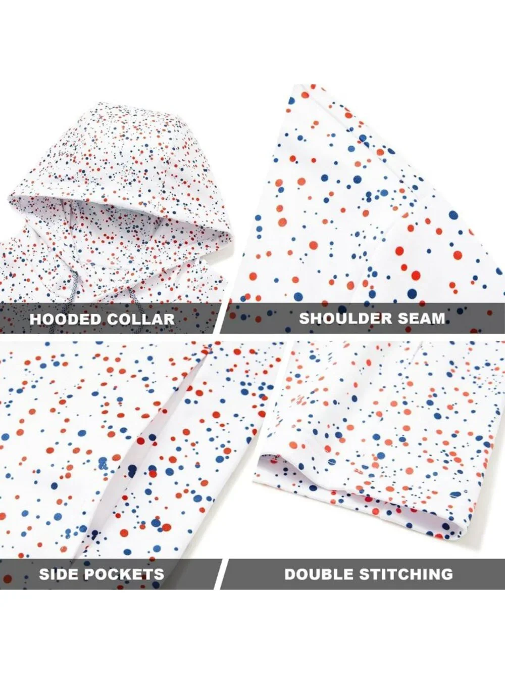 Lightweight Athletic Fleece Hoodies for Men | Casual Golf Pullover Sweatshirt